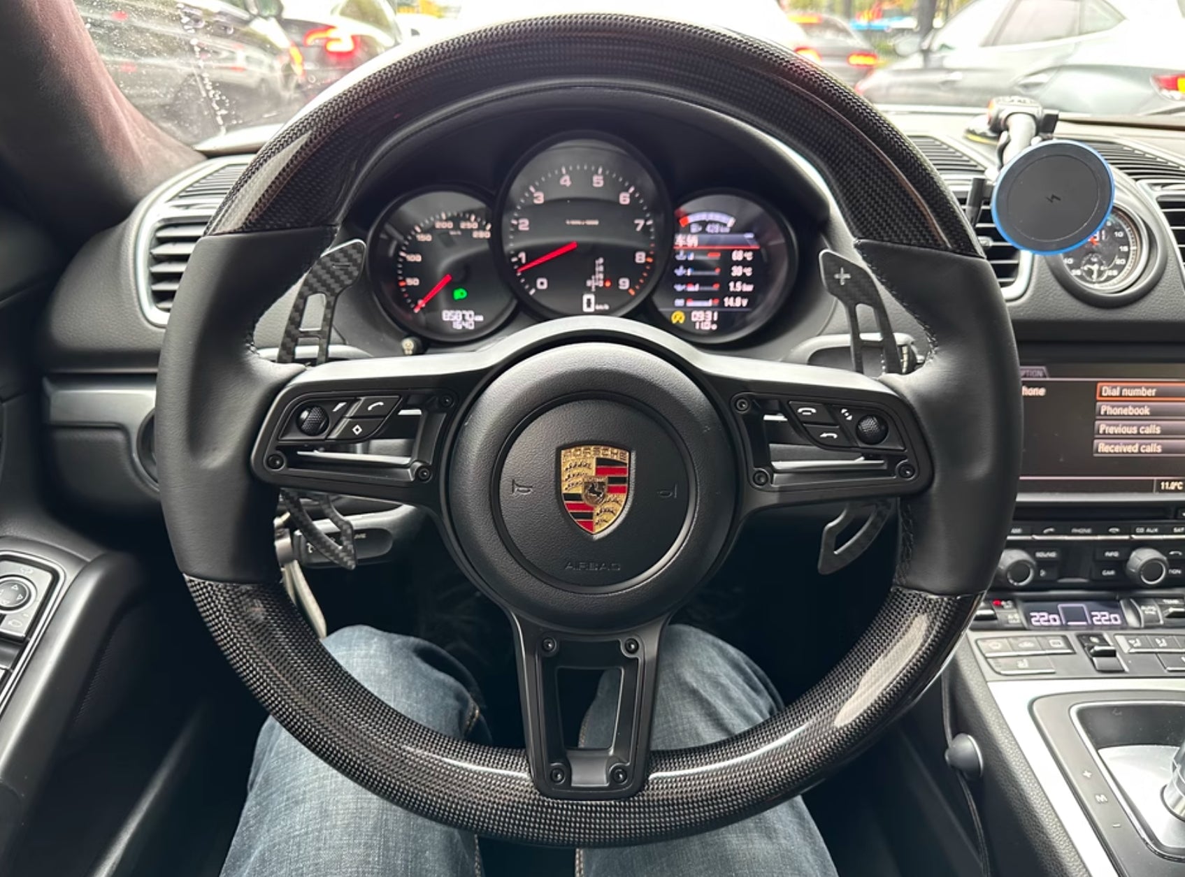 [-PORSCHE-] Your Signature Carbon Fiber Steering Wheel – Custom Crafted by You (Material, Color, Shape & More)