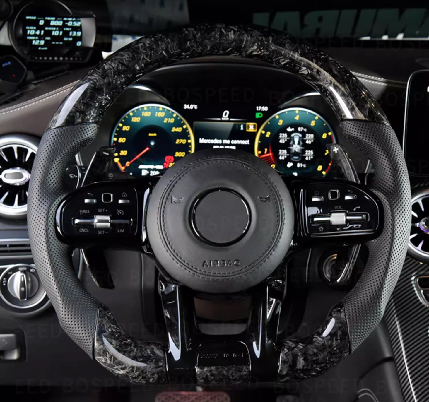 [-BENZ-] Your Signature Carbon Fiber Steering Wheel – Custom Crafted by You (Material, Color, Shape & More)