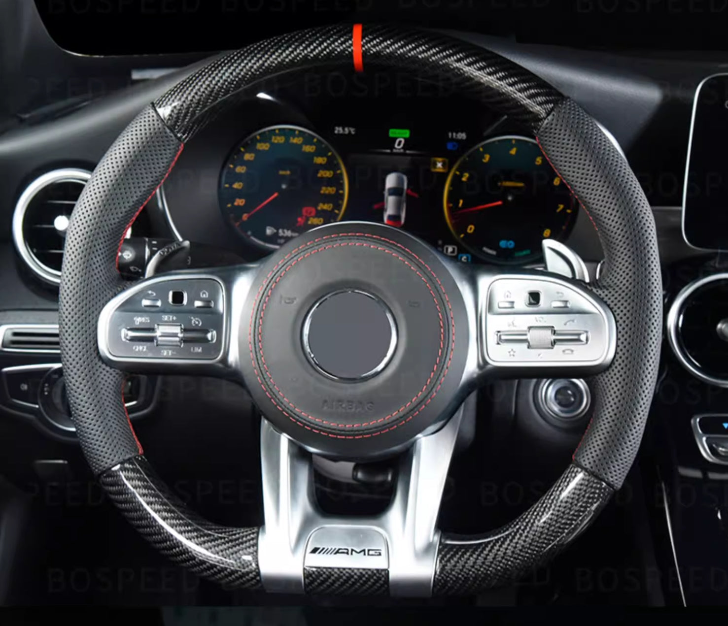 [-BENZ-] Your Signature Carbon Fiber Steering Wheel – Custom Crafted by You (Material, Color, Shape & More)