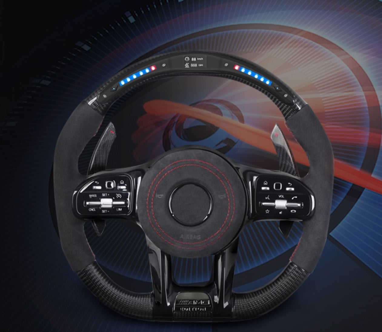 [-BENZ-] Your Signature Carbon Fiber Steering Wheel – Custom Crafted by You (Material, Color, Shape & More)
