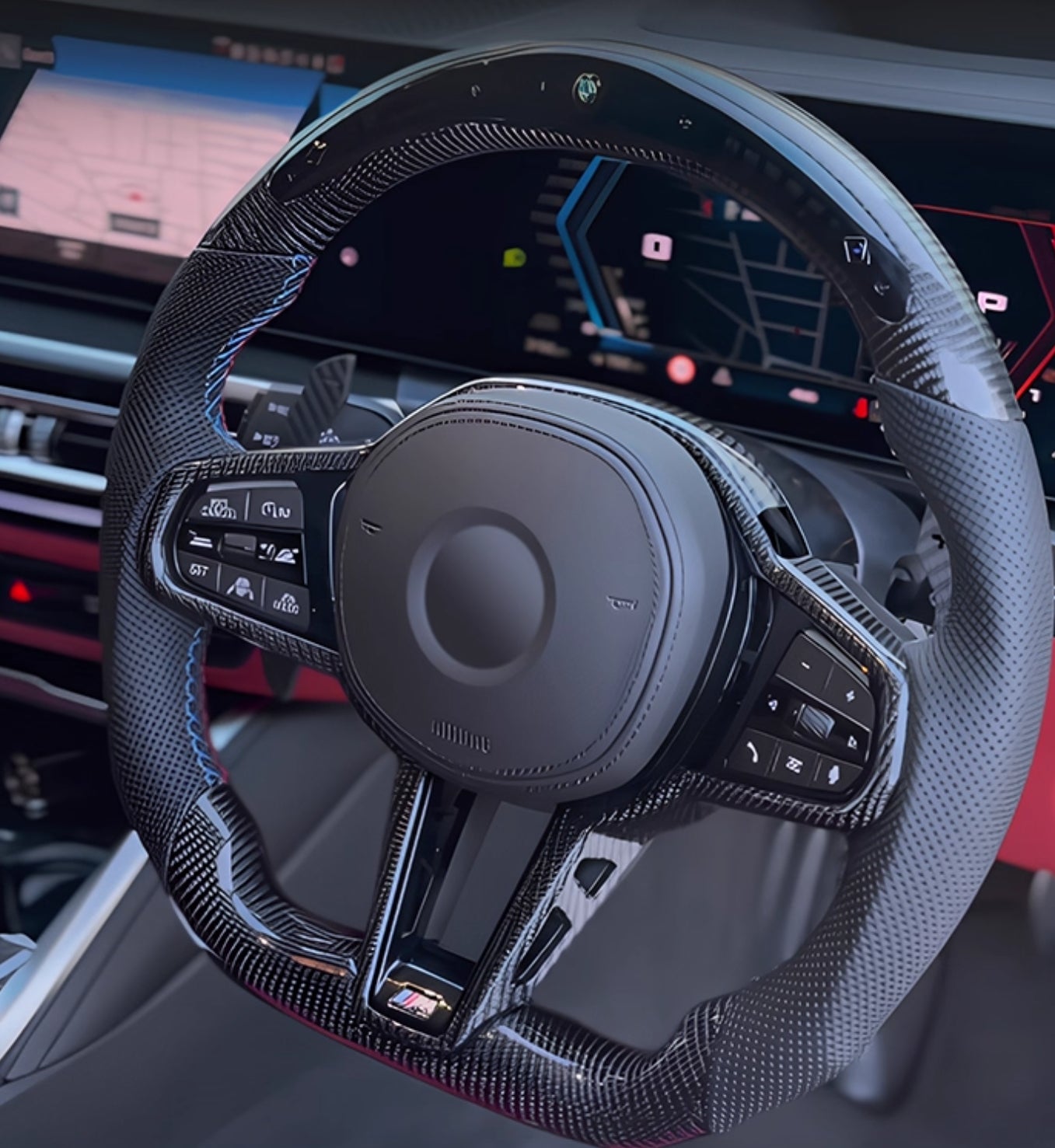 [-BMW-] Your Signature Carbon Fiber Steering Wheel – Custom Crafted by You (Material, Color, Shape & More)