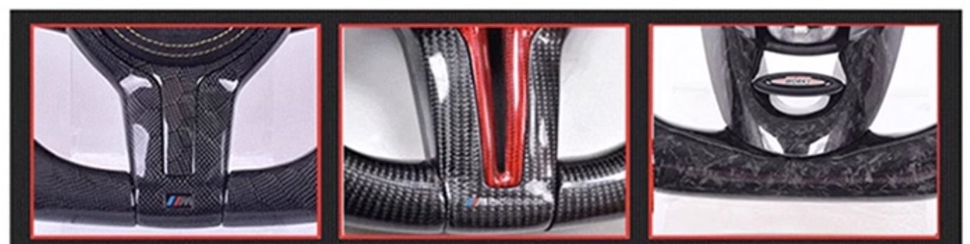 [-PORSCHE-] Your Signature Carbon Fiber Steering Wheel – Custom Crafted by You (Material, Color, Shape & More)