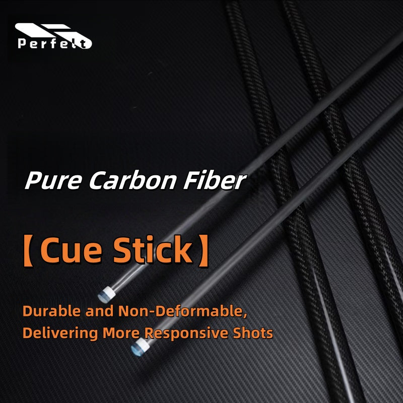 1/2 Split Carbon Fiber American Pool Cue - Professional Cue Tip, 148cm × 546g, Durable & Portable