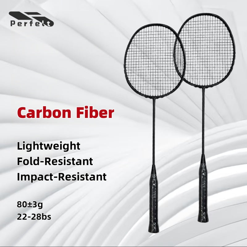 77g High-Strength Carbon Fiber Badminton Racket - Professional Feel with Lightweight Design