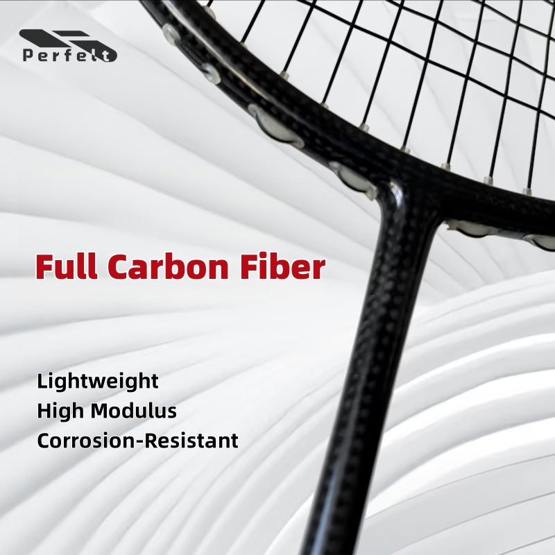 77g High-Strength Carbon Fiber Badminton Racket - Professional Feel with Lightweight Design