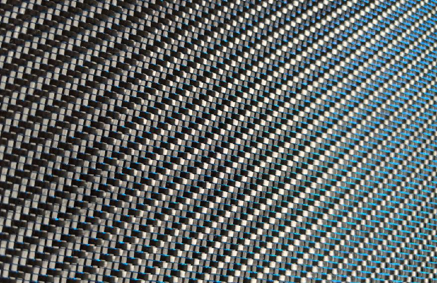 310gsm 3K T300 carbon fiber fabric Hybrid with color stripe 1m*1m