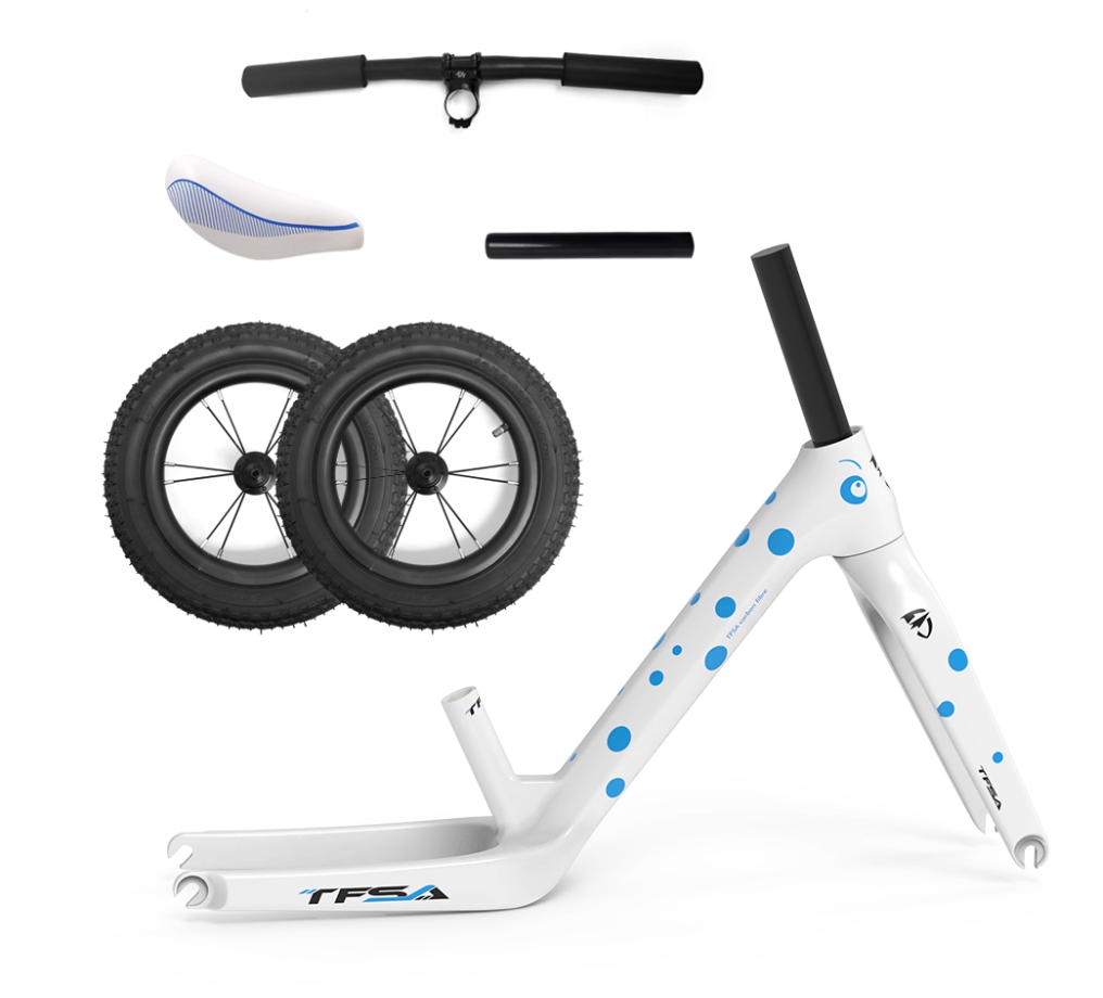 Ultra-Light High-Strength Carbon Fiber Kids' Bike - Cute Design, Unisex, Easy to Assemble