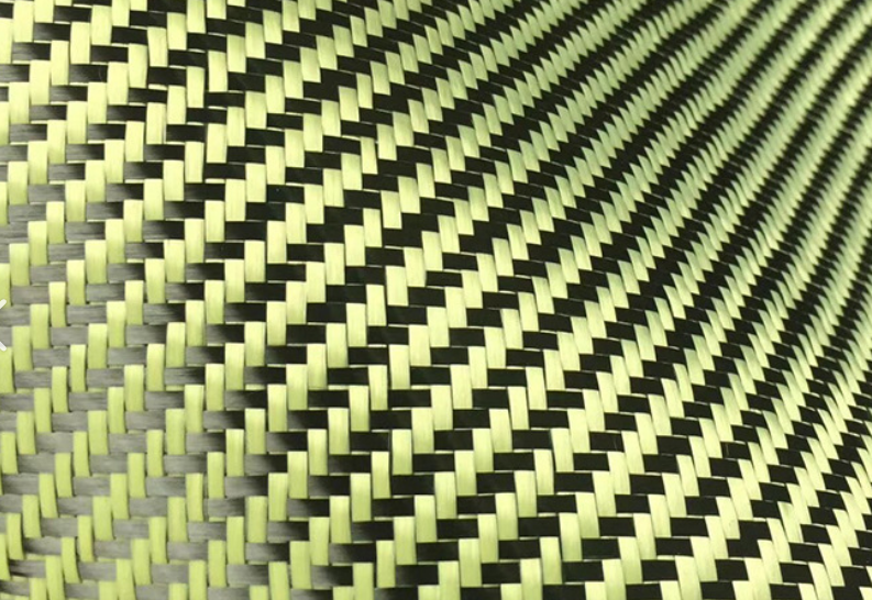 180gsm 3K T300 carbon fiber fabric hybrid with aramid 1m*1m
